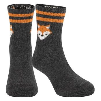 Maximo | Foxy print socks in dark grey,商家BAMBINIFASHION,价格¥85