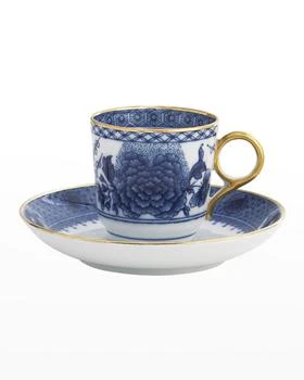 Mottahedeh | Imperial Blue Demitasse Cup & Saucer Plate,商家Neiman Marcus,价格¥789