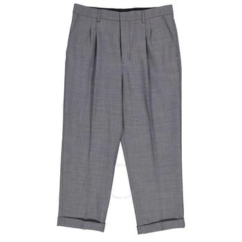 AMI | Men's Gris Chine Carott Fit Trousers,商家Jomashop,价格¥571