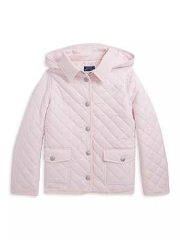 Ralph Lauren | Little Girl's & Girl's Quilted Hooded Jacket,商家Saks Fifth Avenue,价格¥769