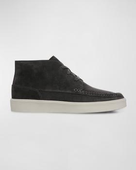 推荐Men's Tacoma Leather High-Top Sneakers商品