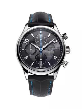 推荐Runabout RHS Chronograph Automatic Stainless Steel & Leather Strap Watch商品