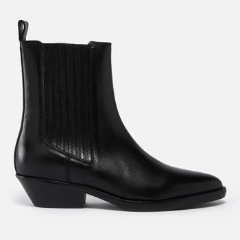 Isabel Marant, Isabel Marant | Isabel Marant Women's Delena Leather Western Boots - Black商品图片 额外7折, 额外七折