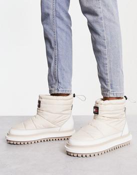 Tommy Jeans | Tommy Jeans padded boots in white商品图片,