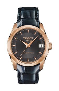 天梭手表男正品, Tissot | Couturier Powermatic 80 Lady Embossed Leather Watch, 32mm商品图片 5.5折