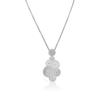 [二手商品] BVLGARI | Pre-owned Bvlgari Ladies Cicladi 18k White Gold Rotating Disc Pendant Chain Necklace,商家Jomashop,价格¥15224