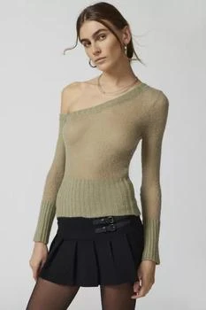 Urban Outfitters | UO Danielle Asymmetric Off-The Shoulder Sweater 5.4折×额外9.3折, 额外九三折