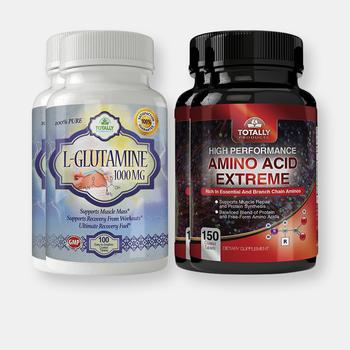 商品Totally Products | L-Glutamine and Amino Acid Extreme Combo pack,商家Verishop,价格¥291图片