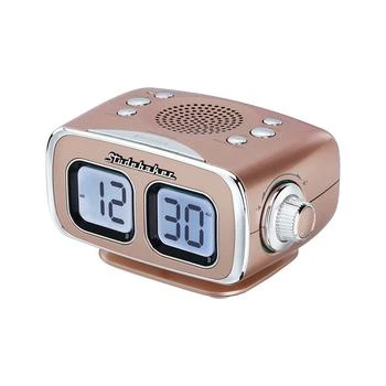 Studebaker | SB3500RG Roommate Retro Digital Bluetooth AM/FM Clock Radio,商家Macy's,价格¥384