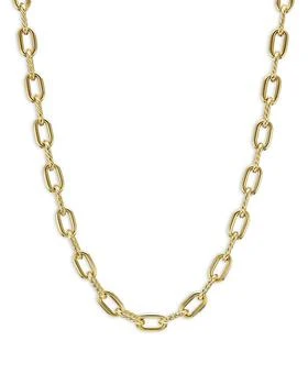 David Yurman | 18K Yellow Gold DY Madison® Textured & Polished Link Chain Necklace, 18.25",商家Bloomingdale's,价格¥66545