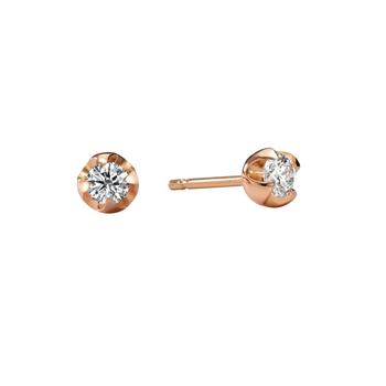 商品Âme Q 18K Rose Gold, Lab-Grown Diamond Stud Earrings图片
