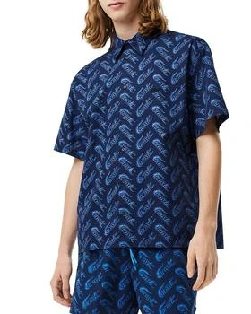 Lacoste | Men's Allover Logo Print Short Sleeve Shirt 3折, 满$100减$25, 满减