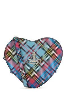 Vivienne Westwood | Vivienne Westwood Orb-Plaque Heart Shaped Checked Crossbody Bag商品图片,6.4折