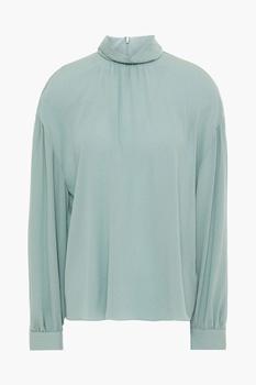 vince衬衫, Vince | Gathered silk crepe de chine blouse商品图片 3.9折