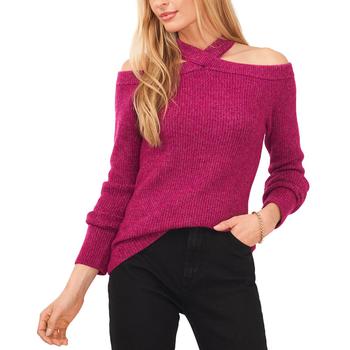 推荐Women's Long Sleeve Cold-Shoulder Sweater商品