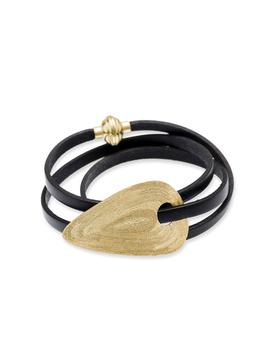 萨克斯, Stefano Patriarchi 帕特雅克 | Etched Golden Silver Wrap Bracelet商品图片 7.2折