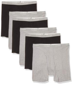 商品Hanes | Men's Tagless Boxer Briefs with Fabric-Covered Waistband-Multiple Packs Available,商家Zappos,价格¥181图片