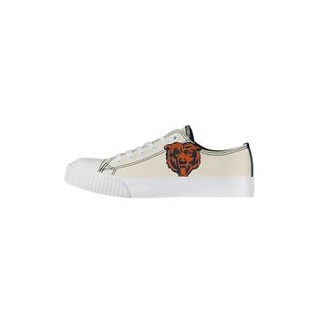 FOCO | Women's Cream Chicago Bears Low Top Canvas Shoes,商家Macy's,价格¥447