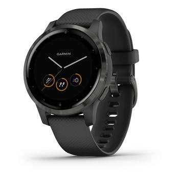 Garmin代购, Garmin | Unisex vivoactive 4S Black Silicone Strap Touchscreen Smart Watch 40mm商品图片 