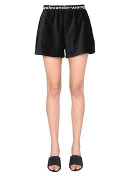 亚历山大·王精选, Alexander Wang | Alexander Wang Logo Waistband Shorts商品图片 5.9折起