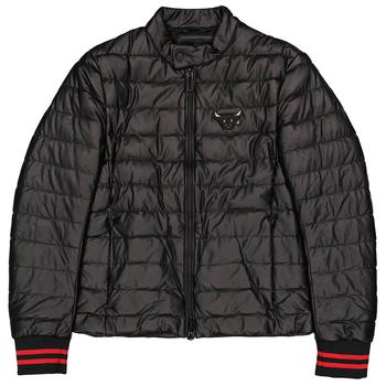 推荐Emporio Armani Black Ox Patch Quilted Puffer Jacket, Brand Size 46商品