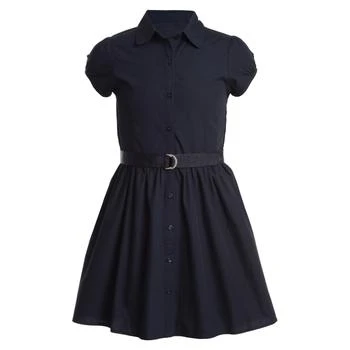 Nautica | Nautica Girls' Short Sleeve Shirtdress,商家Premium Outlets,价格¥58