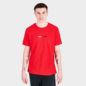 Tommy Hilfiger | Men's Tommy Jeans Linear Logo Short-Sleeve T-Shirt商品图片,7.5折