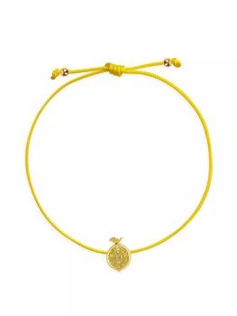 Rosmundo | Frutti 18K Yellow Gold, Yellow Sapphire & 0.01 TCW Diamond Lemon Slider Bracelet,商家Saks Fifth Avenue,价格¥3696