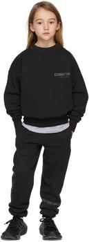 Essentials | Kids Black Pullover Sweatshirt商品图片,