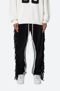 MNML | Fringe Velour Sweatpants - Black,商家mnml,价格¥380