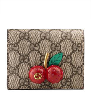 Gucci | GG Supreme Cherry Card Wallet商品图片,独家减免邮费