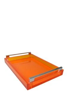 R16 HOME | Silver Handle Orange Tray,商家Nordstrom Rack,价格¥892
