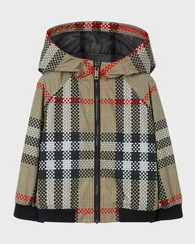 Burberry | Boy's Troy Check-Print Lightweight Jacket, Size 12M-2商品图片,