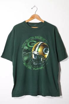 推荐Vintage 2003 NFL Green Bay Packers Playoff T-shirt Made in USA商品