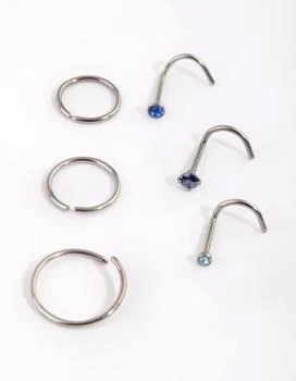 Lovisa | Titanium Diamante Nose Stud and Ring Pack,商家Premium Outlets,价格¥155