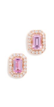商品SHAY | SHAY 18k 钻石光晕粉色蓝宝石耳钉,商家Shopbop,价格¥11330图片