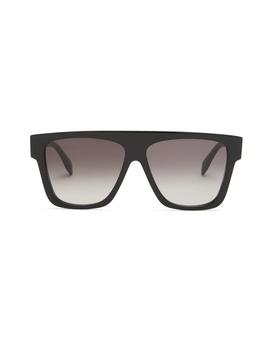 推荐AM0302S Black Oversized D-Frame Men's Sunglasses商品