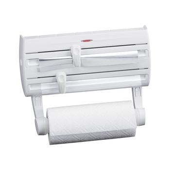 商品Parat F2 Wall Mount Paper Towel Holder and Wrap Dispenser with Flat-Top Spice Rack图片