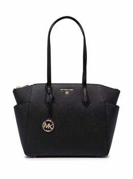 推荐M Michael Kors Woman's Marylin Black Leather Crossbody Bag商品