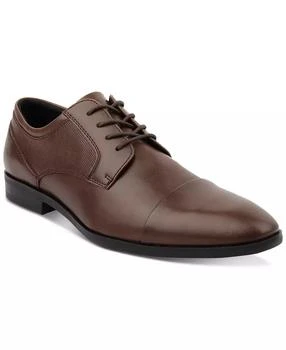 Alfani | Men's Victor Faux-Leather Lace-Up Cap-Toe Dress Shoes, Created for Macy's,商家Macy's,价格¥185