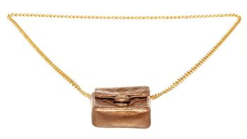 [二手商品] Chanel | Chanel Gold Mini Flap Necklace商品图片,