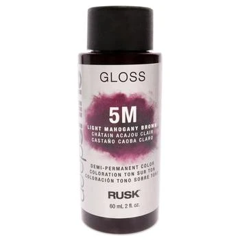 Rusk | Deepshine Gloss Demi-Permanent Color - 5M Light Mahogany Brown by Rusk for Unisex - 2 oz Hair Color,商家Premium Outlets,价格¥124