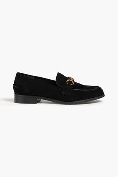 Stuart Weitzman | Owen buckle-embellished suede loafers,商家THE OUTNET US,价格¥897