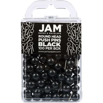 商品JAM Paper | Colorful Push Pins - Round Head Map Thumb Tacks Pushpins - 100 Per Pack,商家Macy's,价格¥93图片
