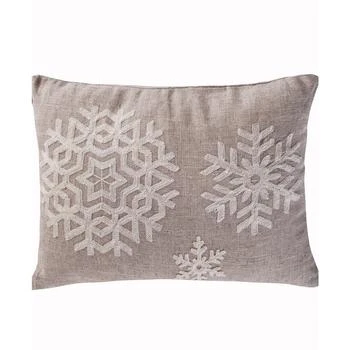 Levtex | Spruce Snowflake Decorative Pillow, 20" x 20",商家Macy's,价格¥184