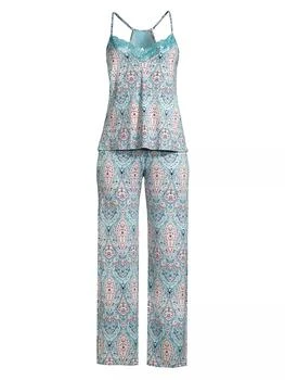 In Bloom | Charade 2-Piece Tapestry Pajama Set,商家Saks Fifth Avenue,价格¥510
