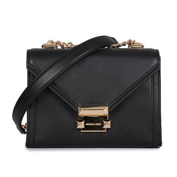 michael kors whitney, Michael Kors | 迈克·科尔斯 MICHAEL KORS MK女包 WHITNEY系列皮革黑色小号单肩斜挎包 30T8GXILIL BLACK商品图片 