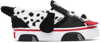 Vans | Baby Black & White Dog Slip-On V Sneakers商品图片,4折