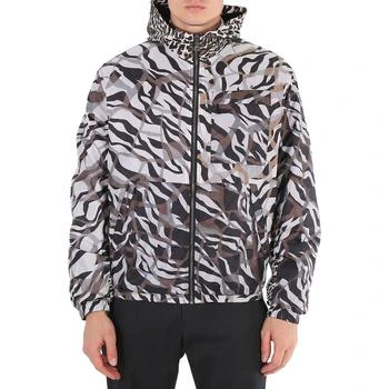 推荐Men's Tiger Twiga And Leopard Print Hooded Track Jacket商品