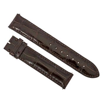 商品Hadley Roma | Shiny Dark Brown Alligator Leather Strap,商家Jomashop,价格¥356图片